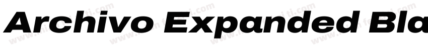 Archivo Expanded Black字体转换
